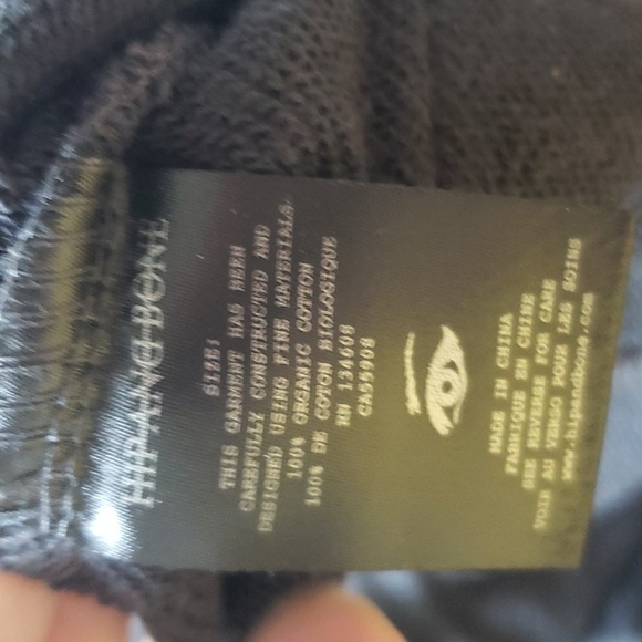 hip and bone harem style charcoal gray sweatpants jogger medium - Picture 7 of 9